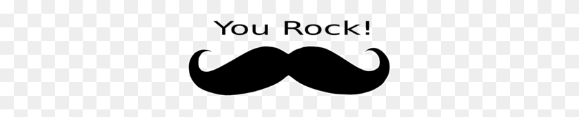 295x111 You Rock! Mustache Clip Art - You Rock Clipart