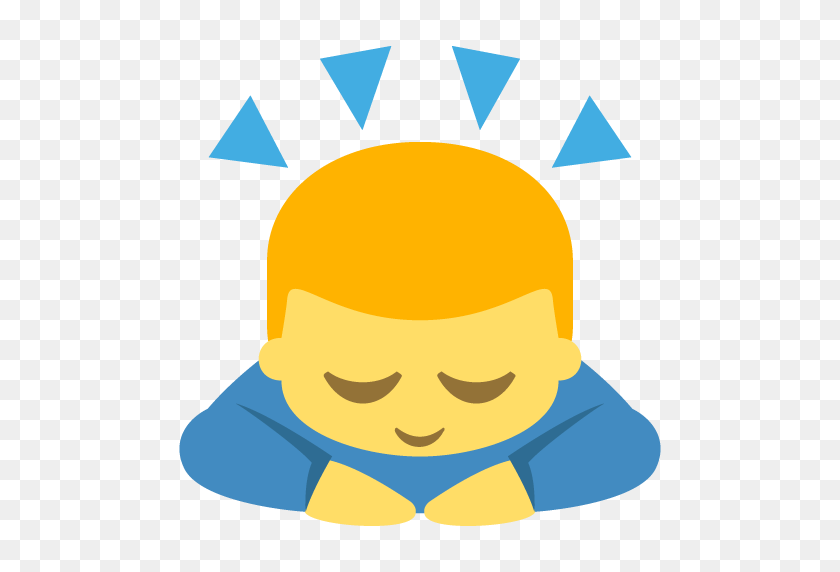 512x512 Usted Buscó Para La Oración Emoji - Orando Emoji Png