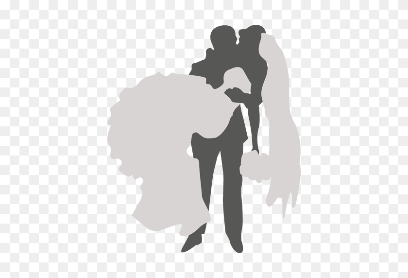 512x512 Young Female Executive Silhouette - Bride And Groom PNG