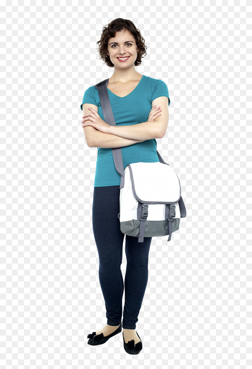 3200x4809 Young Girl Student Png Image - Student PNG