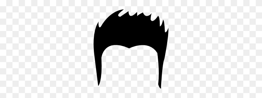 256x256 Young Male Black Short Hair Shape Icon - Short Hair PNG