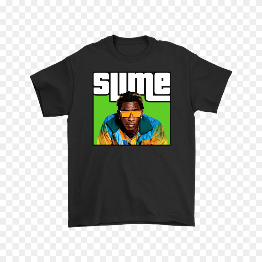 1024x1024 Young Thug Slime Thugger Rap Camiseta De Ebay - Young Thug Png
