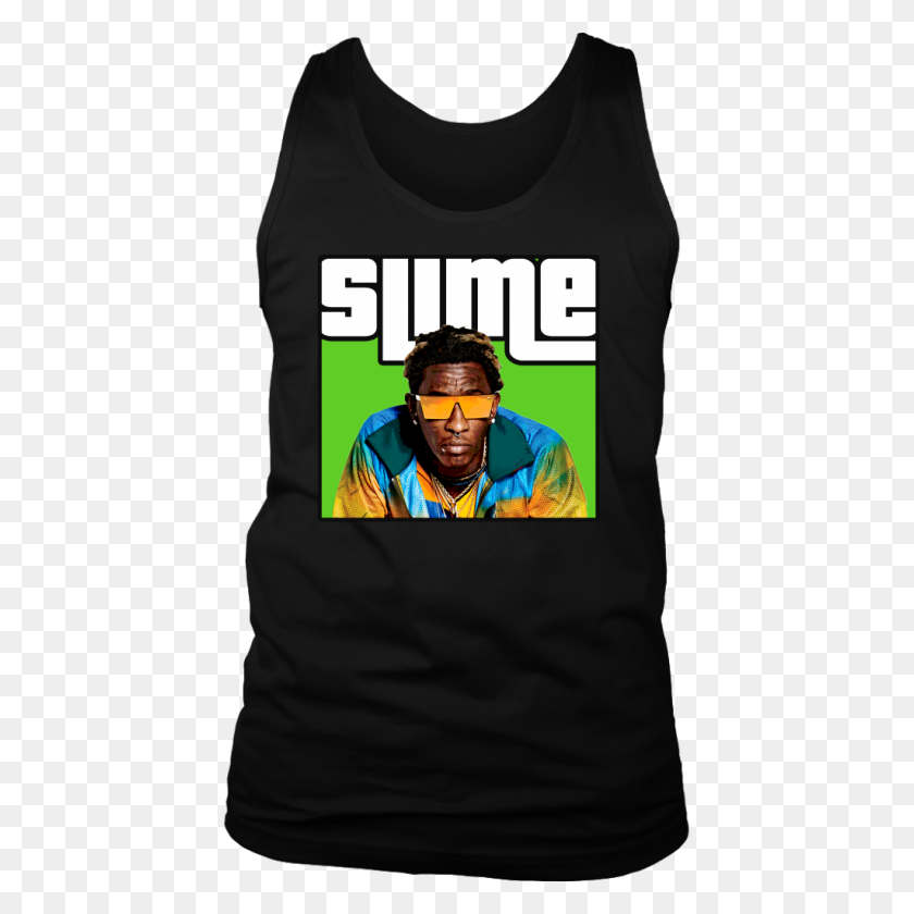 1024x1024 Young Thug Slime Thugger Rap Tank Top Ebay - Young Thug Png