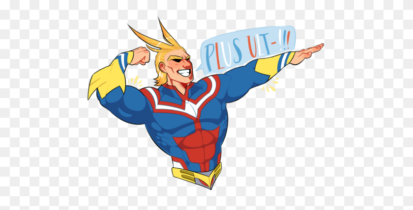 500x368 Young! All Might Tumblr - All Might Png