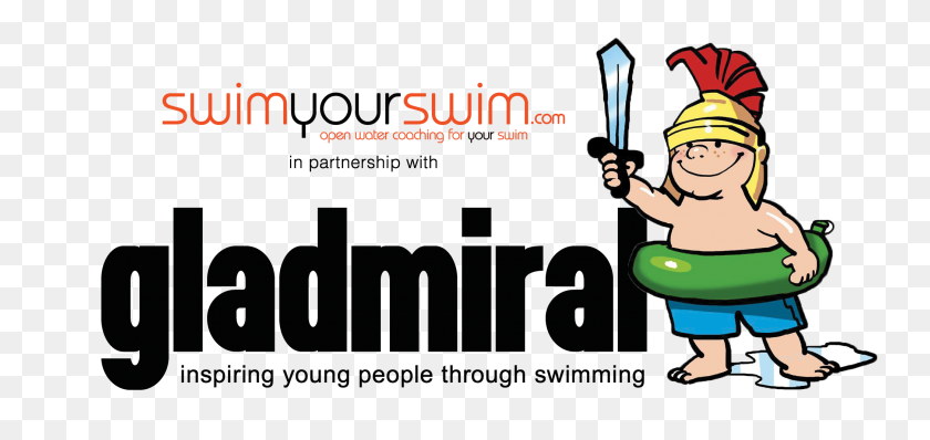 2095x908 Youngsters Take On The Gladmiral Challenge Swimyourswim - Water Aerobics Clip Art