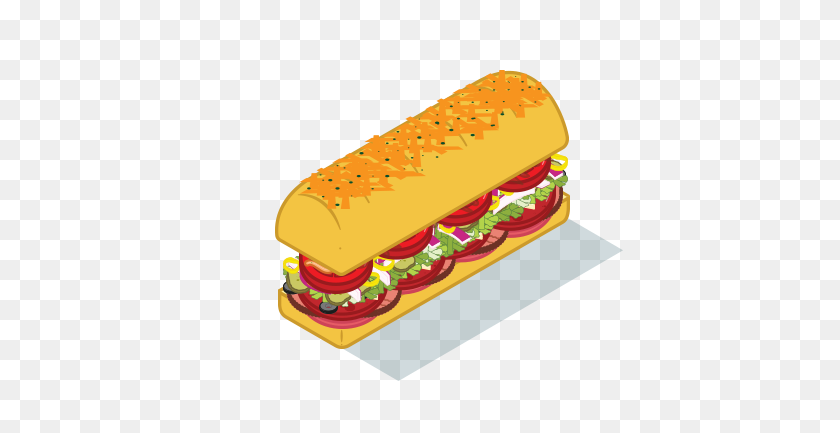 406x373 Your Way - Subway Sandwich PNG