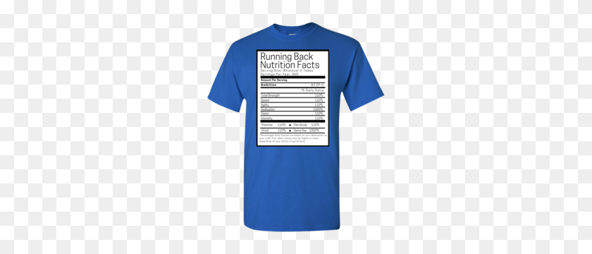 300x300 Youth Running Back Nutrition Facts T Shirt Audbl Apparel - Nutrition Facts PNG
