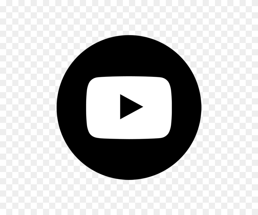 640x640 Youtube Black Ampamp White Icon, Youtube, You, Tube Png And Vector - Youtube Logo White PNG