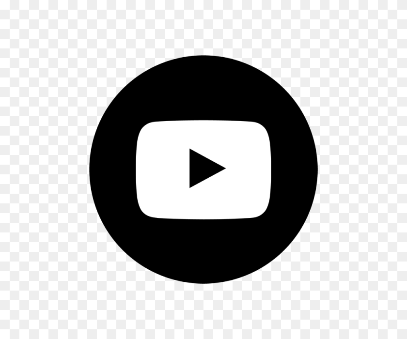 640x640 Youtube Черный Значок, Социальные Сети, Значок Png И Вектор Бесплатно - Белый Логотип Youtube Png