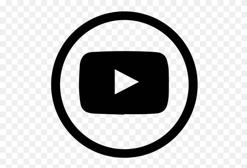 512x512 Значок Youtube - Логотип Youtube Png Белый