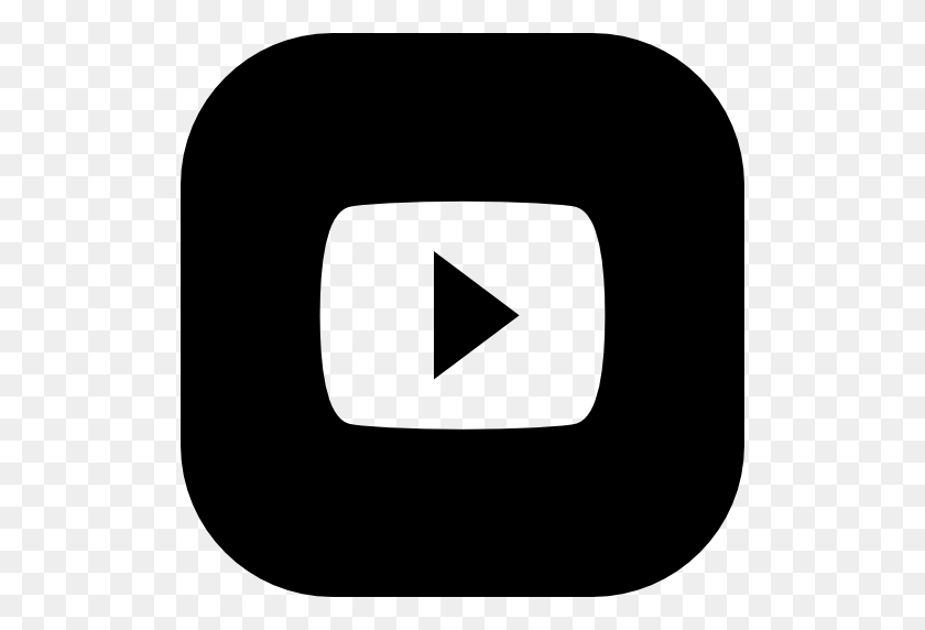 512x512 Youtube Icon - Youtube Logo White PNG