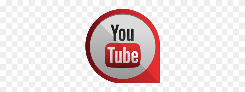 256x256 Значок Youtube С Круглым Краем Набор Социальных Иконок Uiconstock - Значок Youtube Png