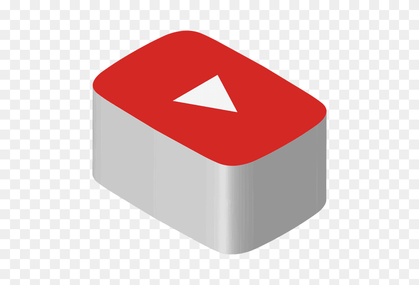 512x512 Youtube Isometric Icon - PNG Youtube