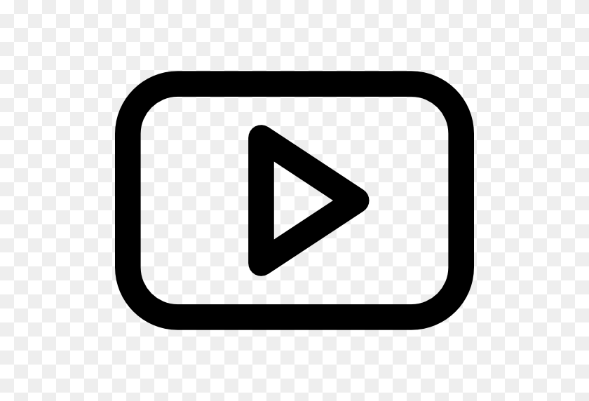 512x512 Youtube Logo - White Youtube Logo PNG