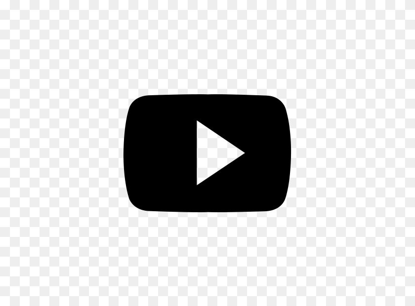 560x560 Логотип Youtube Черный И Белый Png Изображения - Логотип Youtube Png Белый