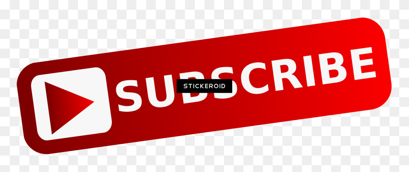 2459x928 Youtube Subscribe Red Button - Subscribe Button Transparent PNG