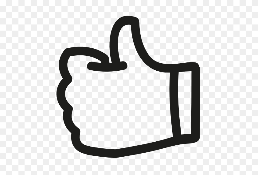 512x512 Youtube Thumbs Up Button Png, Thumbs Up - Youtube Like Button PNG