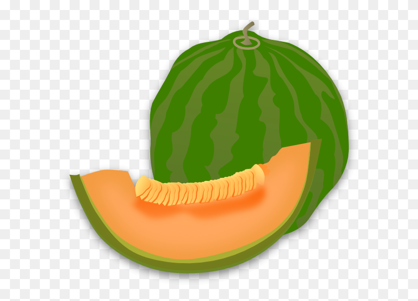 600x544 Yummy Melon Clip Art - Yummy Clipart