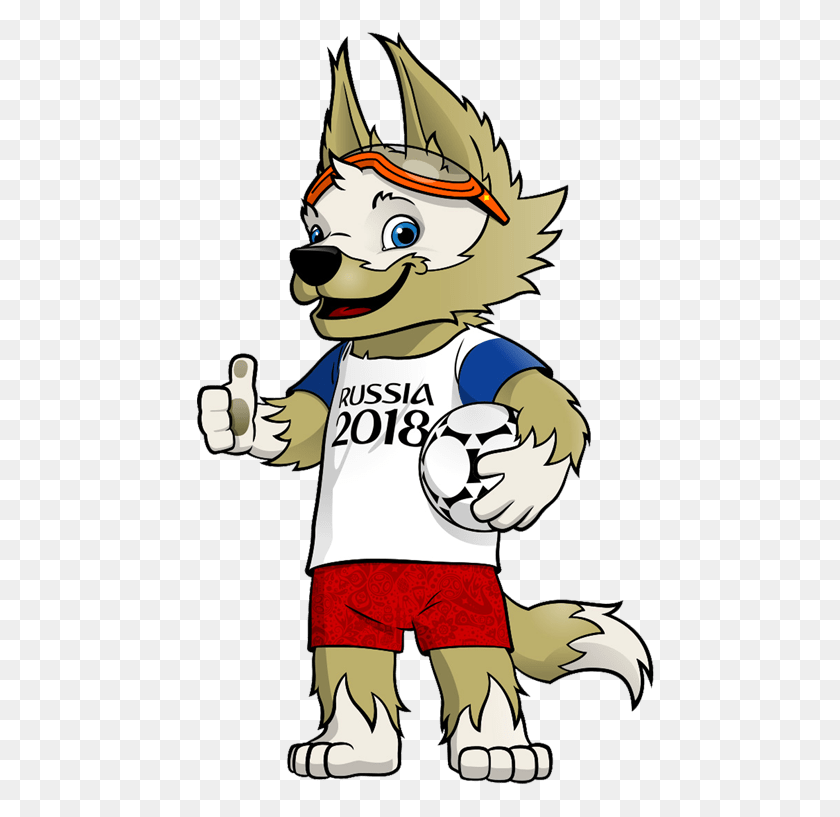 496x757 Zabivaka World Cup Russia Mascot Transparent Png - World Cup 2018 PNG