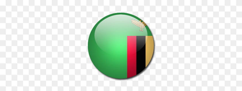 256x256 Zambia Icono De La Bandera De Descarga De Iconos De Banderas Del Mundo Redondeado Iconspedia - Banderas Del Mundo Png