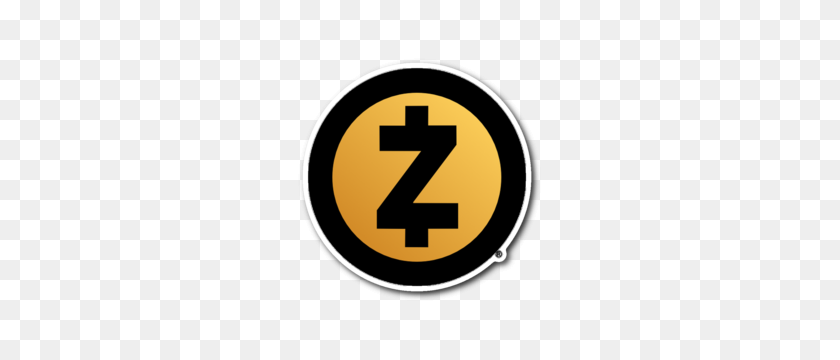 300x300 Zcash Gold Logotipo De La Etiqueta Engomada De La Comunidad De Zcash - Gold Sticker Png