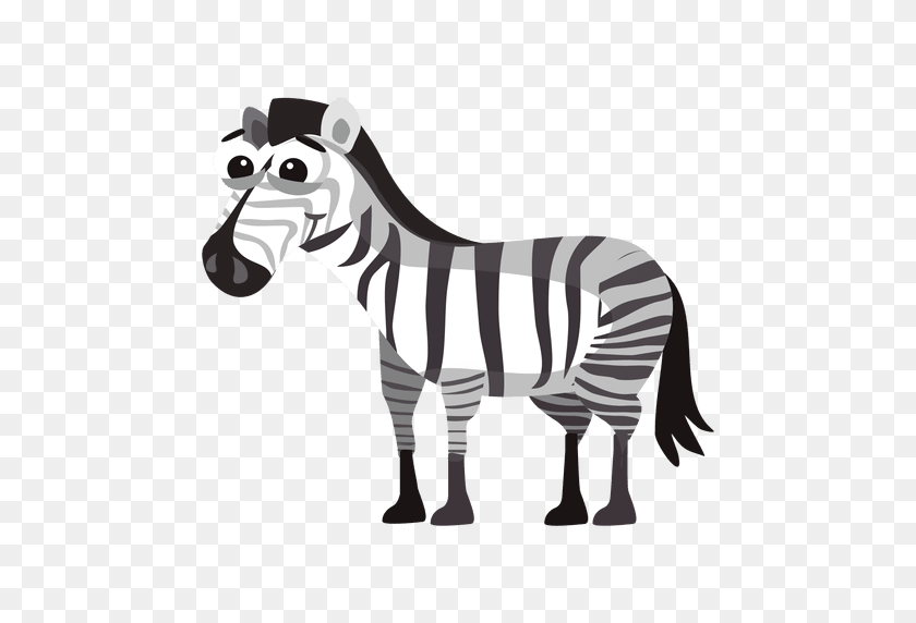 512x512 Zebra Funny Cartoon - Zebra PNG