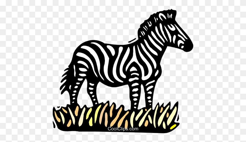 480x425 Zebra Royalty Free Vector Clip Art Illustration - Free Zebra Clipart