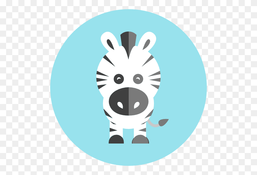 512x512 Зебра, Зоопарк, Дикая Природа, Царство Животных, Значок Животных - Милые Животные Png