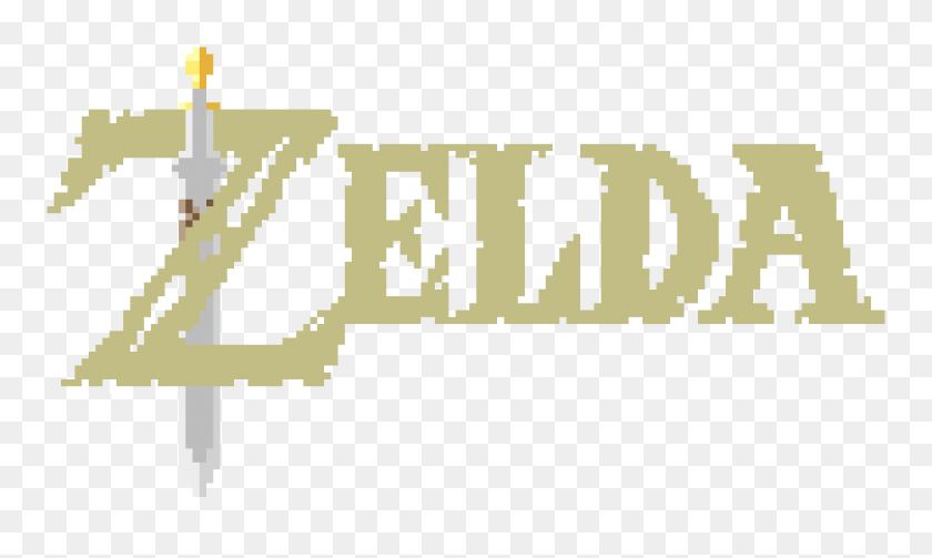 1250x710 Zelda Breath Of The Wild Title Pixel Art Maker - Zelda Breath Of The Wild PNG