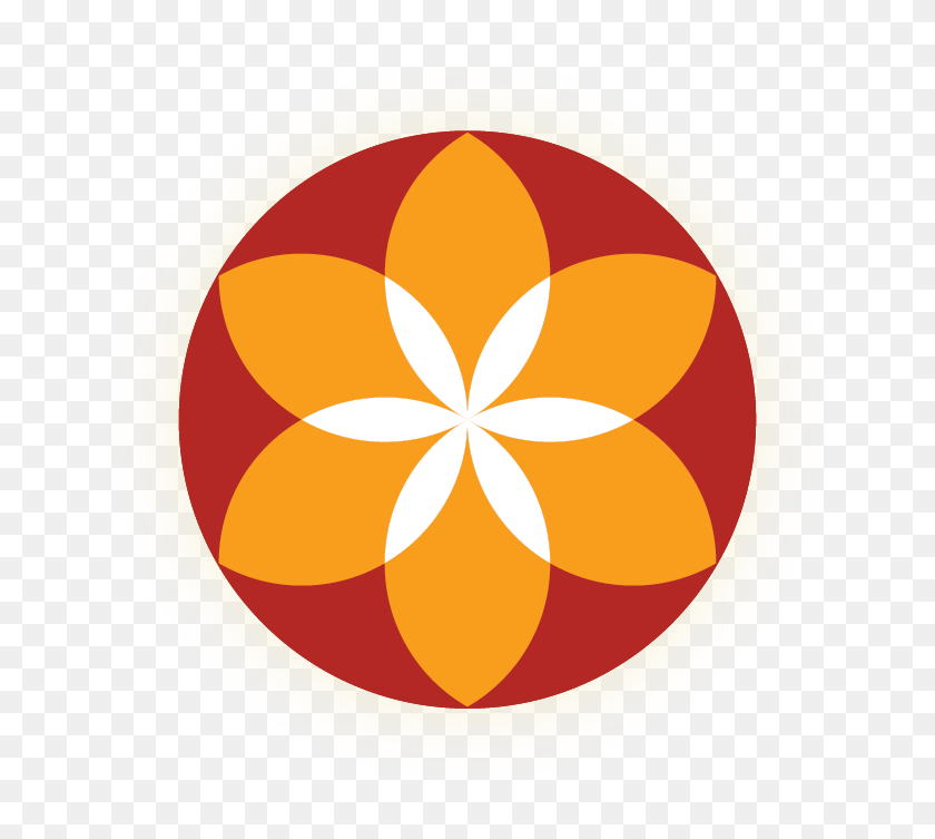 694x693 Zen Flower Logo With Glow - Glow PNG