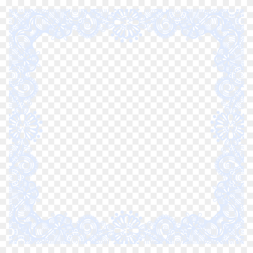 2289x2289 Zentangle Frame Border Ftestickers - Lace Pattern PNG