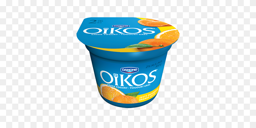 400x360 Zesty Mandarin Orange Greek Yogurt Oikos Canada - Yogurt PNG
