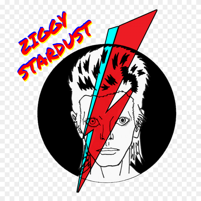 1200x1200 Ziggy Stardust - David Bowie Clipart