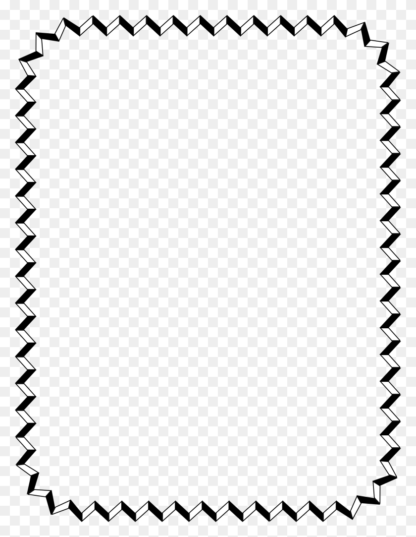 1746x2292 Zigzag Border Icons Png - Picture Border PNG