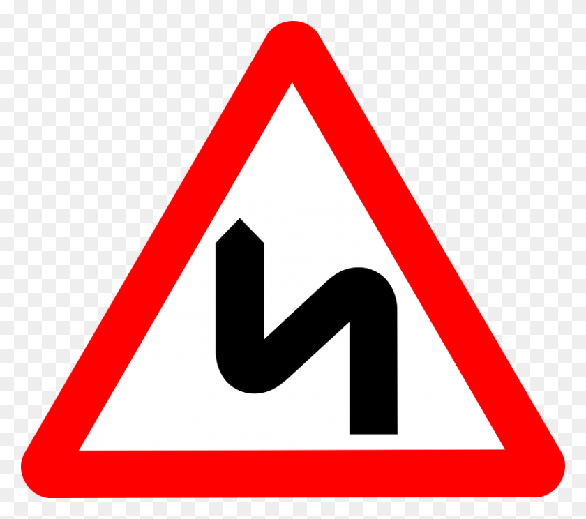 820x720 Дорожный Знак Зигзаг Предупреждающий Знак Png Изображения - Дорожный Знак Png