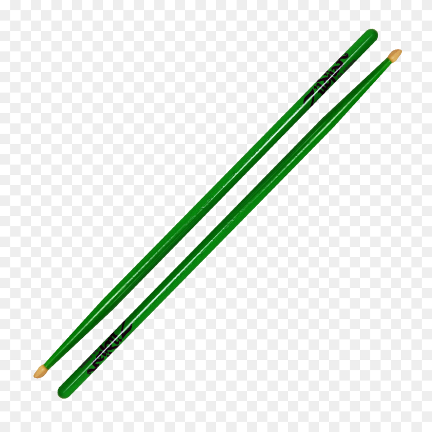 800x800 Zildjian Green Neon Drumstick - Drumstick PNG