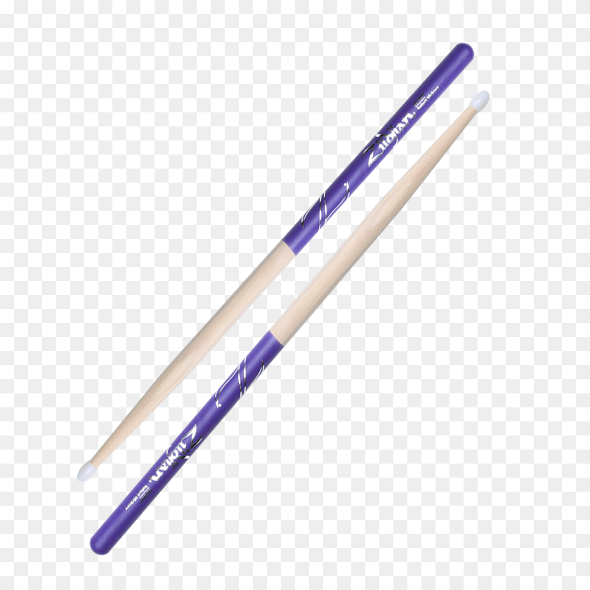 800x800 Zildjian Nylon Tip Purple Dip Baquetas - Baqueta Png