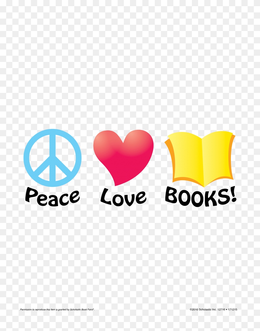 2550x3300 Zilker Family Night Peace, Love, And Books! Zilker Elementary - Scholastic Book Fair Clipart