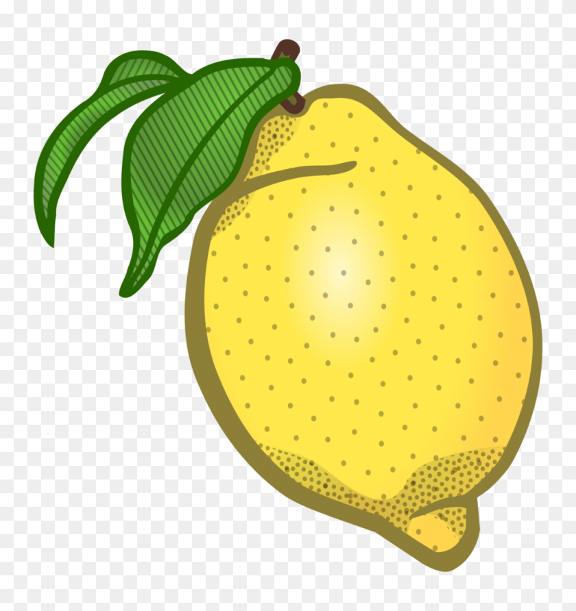 960x1024 Zitrone Coloured Clip Art Lemon - Cheesecake Clipart