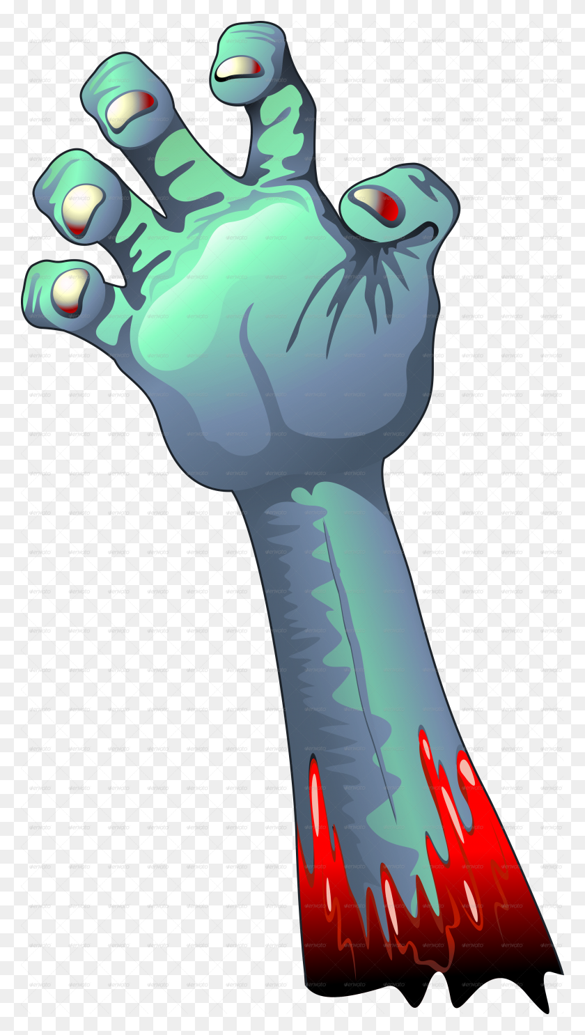 2735x5001 Zombie Clipart Creative Commons - Zombie Hand Clipart