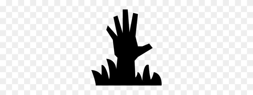 256x256 Zombie Hand Icon Myiconfinder - Zombie Hand PNG