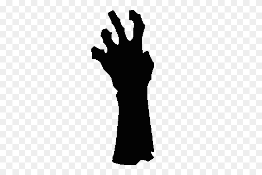 258x500 Zombie Hand Left - Zombie Hand PNG