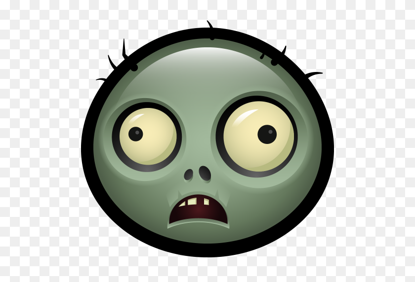 512x512 Зомби Значок Pvz Хэллоуин Набор Иконок Аватар Hopstarter - Лицо Зомби Png