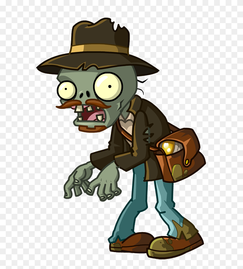 640x871 Zombie Traveler De Plantas Vs Zombies En Plantas Vs Zombies - Zombie Clipart