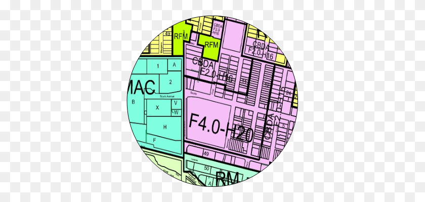 339x339 Zoning Map - City Map Clipart
