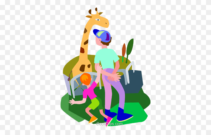 358x480 Zoo, Giraffe Royalty Free Vector Clip Art Illustration - Free Zoo Clipart