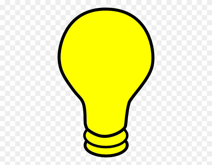 384x594 Zr Light Bulb Clip Art - Lightbulb Clipart Transparent
