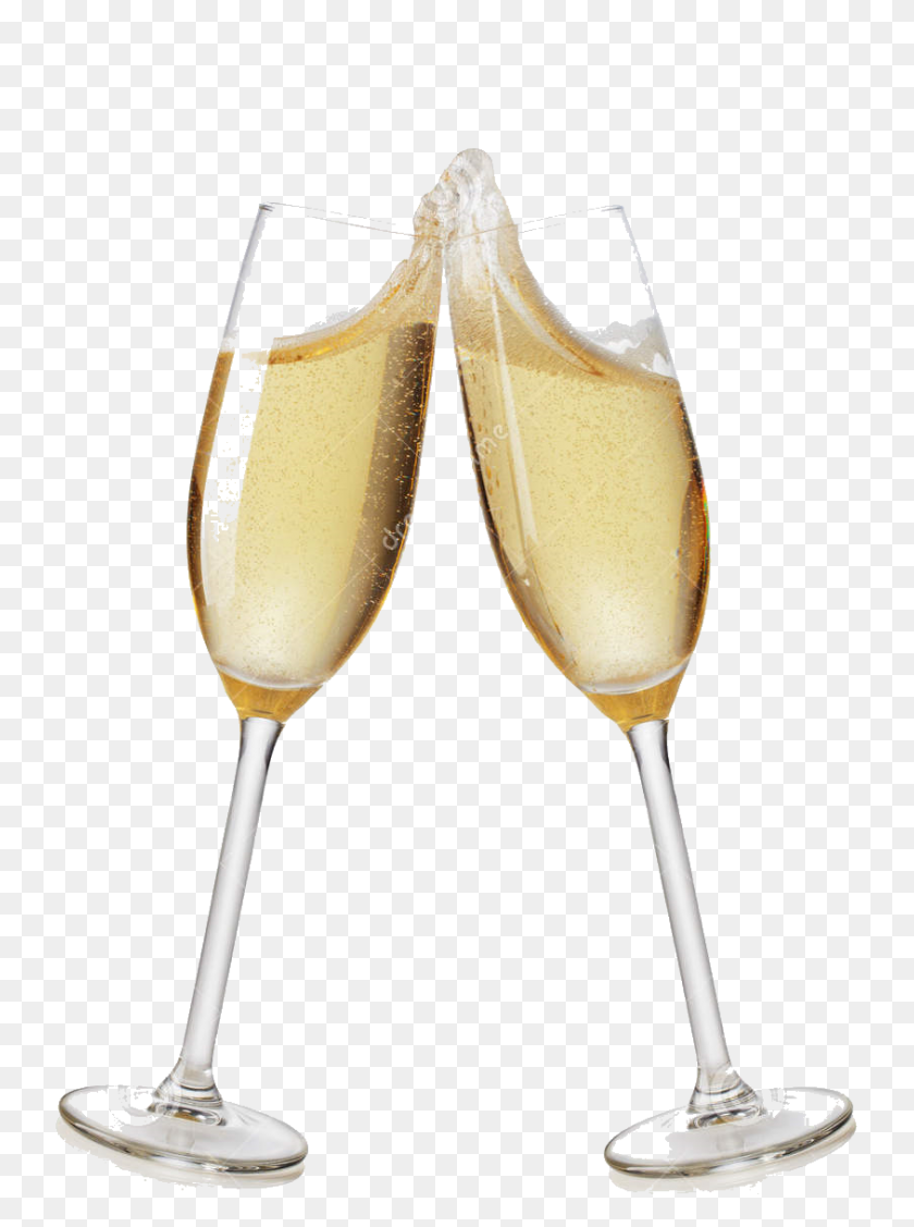 844x1155 Zz Champagne Flutes On The Town Limousines - Champagne Glass PNG