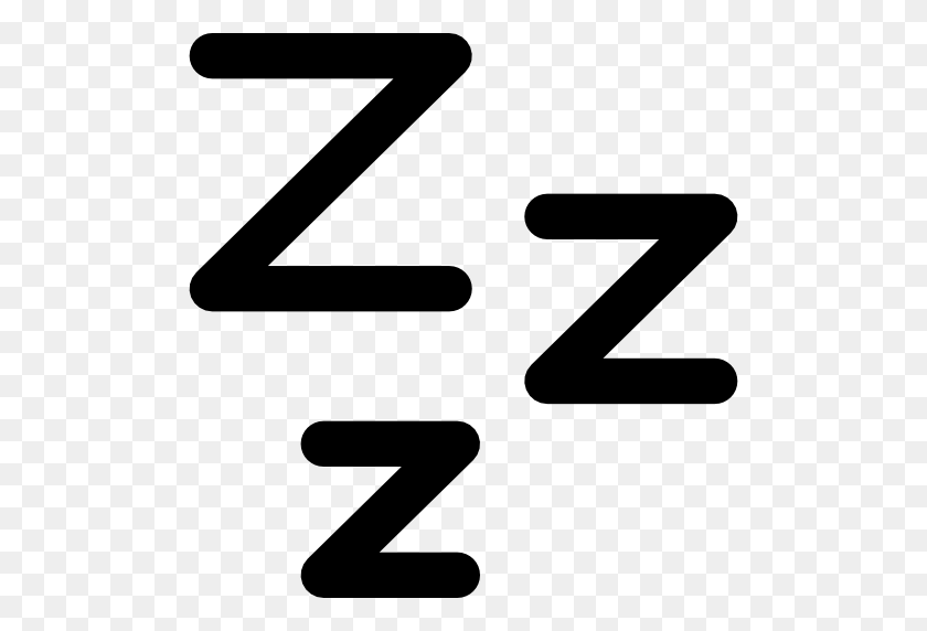 512x512 Zzz Sleep Symbol - Zzz PNG