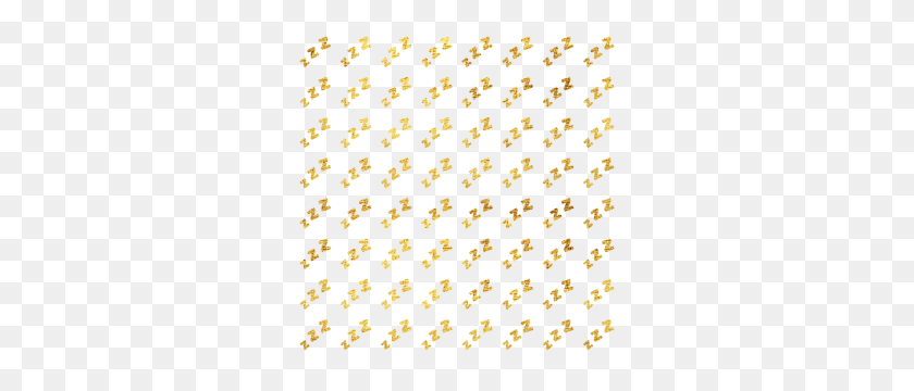 300x300 Zzzs Pattern In Gold - Gold Pattern PNG